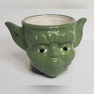Vintage Star Wars Green Yoda Head Mug By Galeria